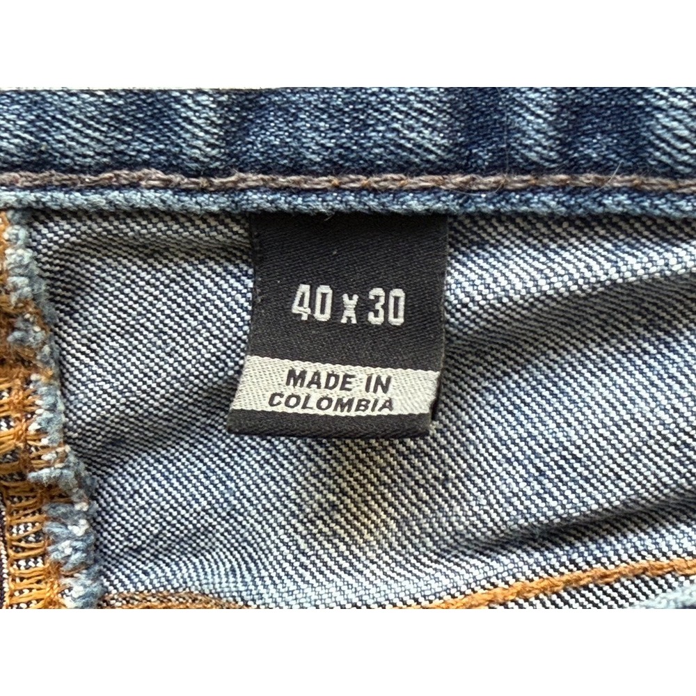 Mens 40 x 30 CARHARTT Denim Relaxed Fit Light Wash 5 Pocket Blue Jeans Everyday‎ - Picture 5 of 5